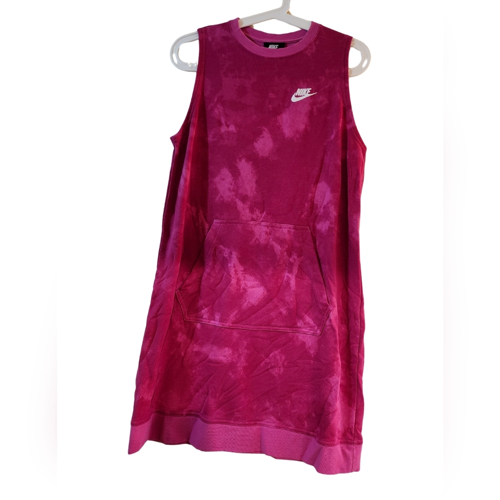 Nike Fuchsia& Teal Tie-Dye Sleeveless Sheath Dress Lot of 2